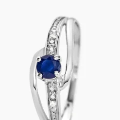 Histoire d'Or Bague Tanissia Or Blanc Saphir Et Diamant Hot