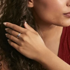 Histoire d'Or Bague Tanissia Or Blanc Saphir Et Diamant Hot