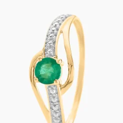 Histoire d'Or Bague Tanissia or jaune emeraude Best