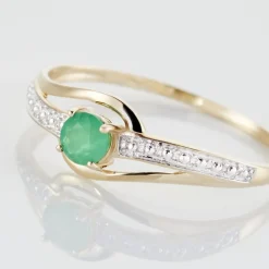 Histoire d'Or Bague Tanissia or jaune emeraude Best