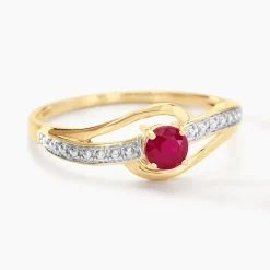 Histoire d'Or Bague Tanissia or jaune rubis Hot
