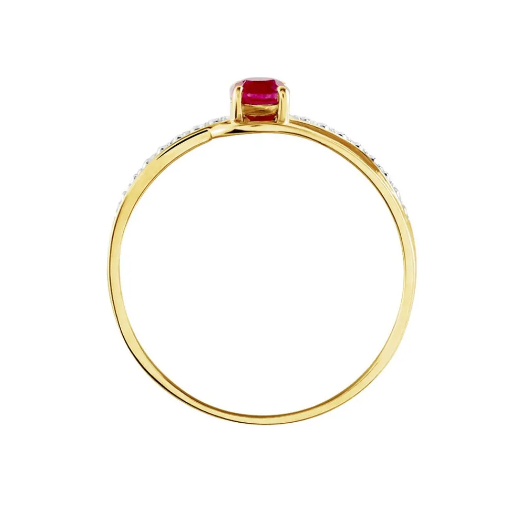 Histoire d'Or Bague Tanissia or jaune rubis Hot