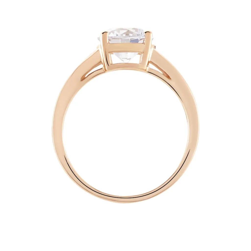 Histoire d'Or Bague Tatjana Or Rose Oxyde De Zirconium Sale