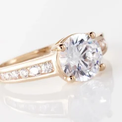 Histoire d'Or Bague Tatjana Or Rose Oxyde De Zirconium Sale