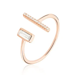 Histoire d'Or Bague Tea Argent Blanc Rose Oxyde De Zirconium argent blanc oxyde Hot