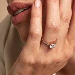 Histoire d'Or Bague Terese De Zirconium or rose oxyde New