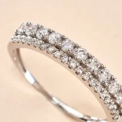 Histoire d'Or Bague The Crown Or Blanc Oxyde De Zirconium