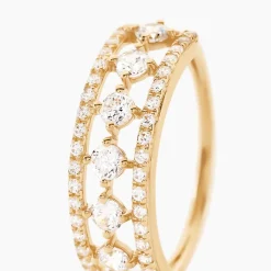 Histoire d'Or Bague The Crown Or Jaune Oxyde De Zirconium Hot