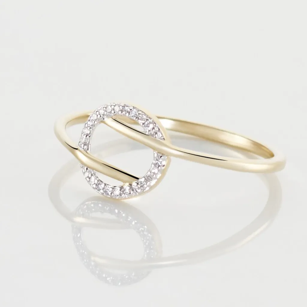 Histoire d'Or Bague Thealane Or Jaune Diamant