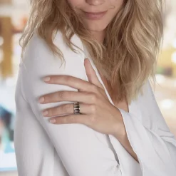 Histoire d'Or Bague Tiana Acier Blanc Discount