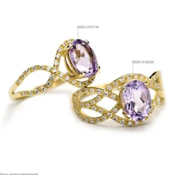 Histoire d'Or Bague Tina Or Blanc Quartz Et Diamant Clearance