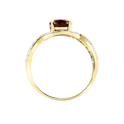 Histoire d'Or Bague Tina Or Jaune Quartz Et Oxyde De Zirconium or jaune quartz marron Online