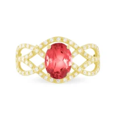 Histoire d'Or Bague Tina Or Jaune Rubis Et Diamant Hot