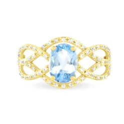 Histoire d'Or Bague Tina Or Jaune Topaze Et Diamant Outlet