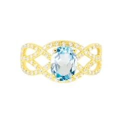 Histoire d'Or Bague Tina Or Jaune Topaze Et Oxyde De Zirconium