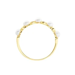 Histoire d'Or Bague Tiny Pearls Or Jaune Perle De Culture Oxyde De Zirconium Online