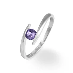 Histoire d'Or Bague Tiphaine Or Blanc Amethyste Discount