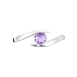 Histoire d'Or Bague Tiphaine Or Blanc Amethyste Discount