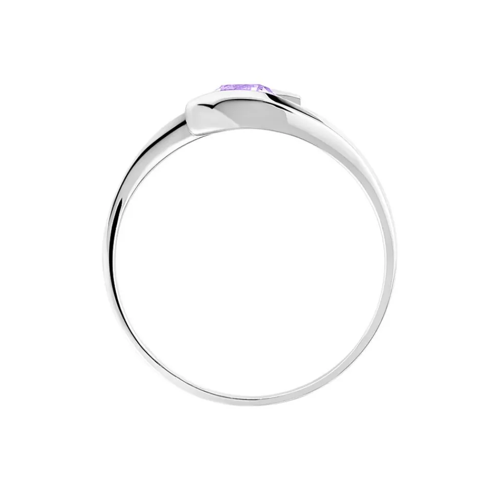 Histoire d'Or Bague Tiphaine Or Blanc Amethyste Discount