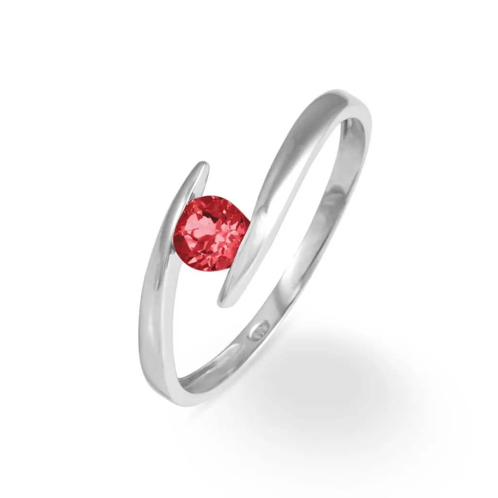 Histoire d'Or Bague Tiphaine Or Blanc Rubis Best