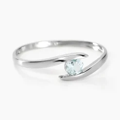 Histoire d'Or Bague Tiphaine Or Blanc Topaze Discount