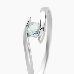 Histoire d'Or Bague Tiphaine Or Blanc Topaze Discount