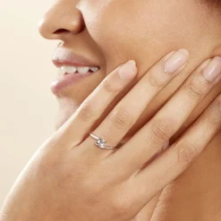 Histoire d'Or Bague Tiphaine Or Blanc Topaze Discount