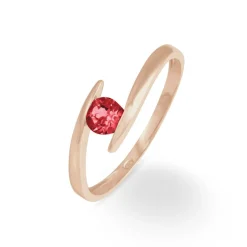 Histoire d'Or Bague Tiphaine Or Rose Rubis Best