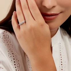 Histoire d'Or Bague Titemae Argent Blanc Oxyde De Zirconium Outlet