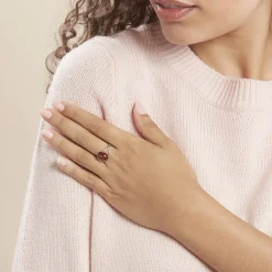 Histoire d'Or Bague Titziana Argent Blanc Ambre Best