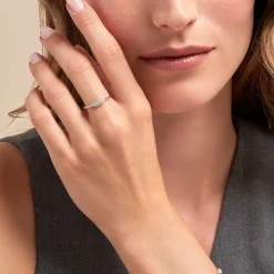 Histoire d'Or Bague Tiwa De Zirconium argent blanc oxyde New