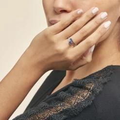 Histoire d'Or Bague Toi Et Moi Or Blanc Saphir Et Diamant Hot