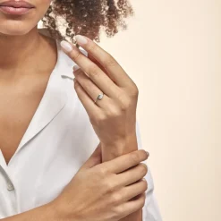 Histoire d'Or Bague Trilogie Or Blanc Diamant Sale