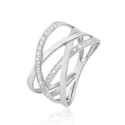 Histoire d'Or Bague Trisca Or Blanc Diamant Hot