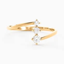 Histoire d'Or Bague Tryphena Or Jaune Diamant Synthétique Discount