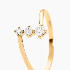 Histoire d'Or Bague Tryphena Or Jaune Diamant Synthétique Discount