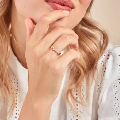 Histoire d'Or Bague Tryphena Or Jaune Diamant Synthétique Online