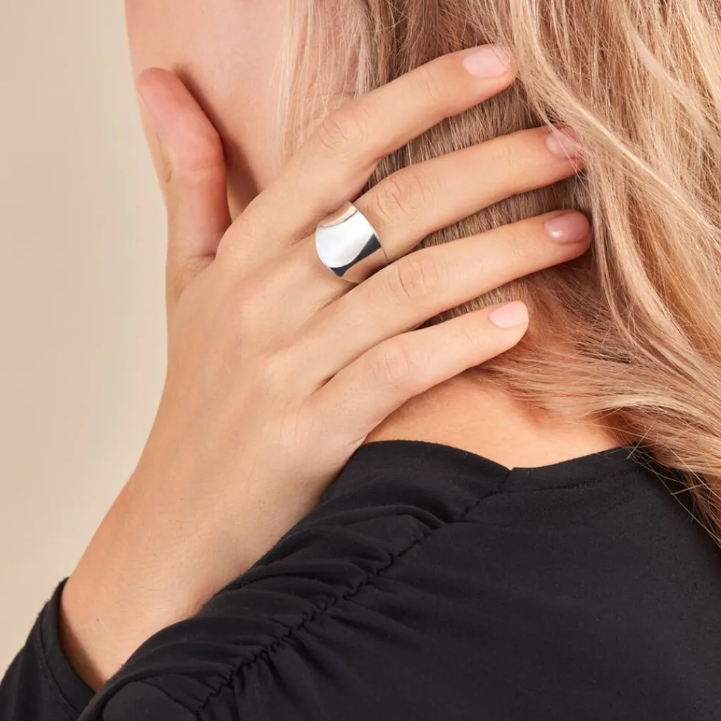 Histoire d'Or Bague Two Argent Blanc Hot