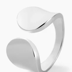 Histoire d'Or Bague Two Argent Blanc Hot