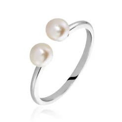 Histoire d'Or Bague Ull Argent Blanc Perle De Culture Sale