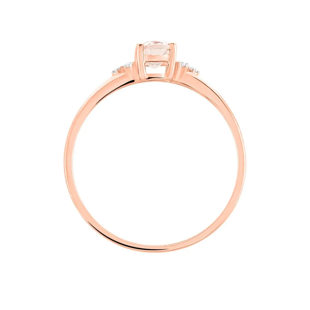 Histoire d'Or Bague Urbaine Or Rose Morganite Et Oxyde De Zirconium Best