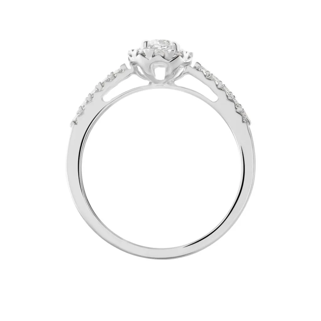 Histoire d'Or Bague Urbane Platine Blanc Diamant Discount
