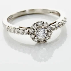 Histoire d'Or Bague Urbane Platine Blanc Diamant Discount