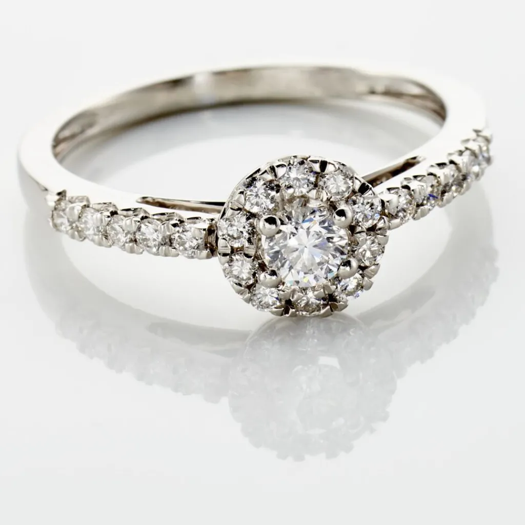 Histoire d'Or Bague Urbane Platine Blanc Diamant Discount