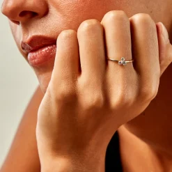 Histoire d'Or Bague Usoa Or Jaune Diamant Synthétique Online