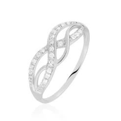 Histoire d'Or Bague Vaguelette or blanc diamant Best