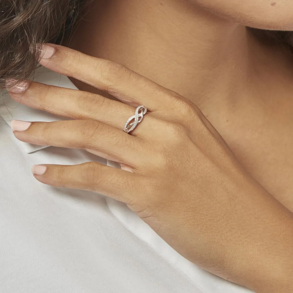 Histoire d'Or Bague Vaguelette or blanc diamant Best