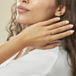 Histoire d'Or Bague Vaguelette or jaune diamant