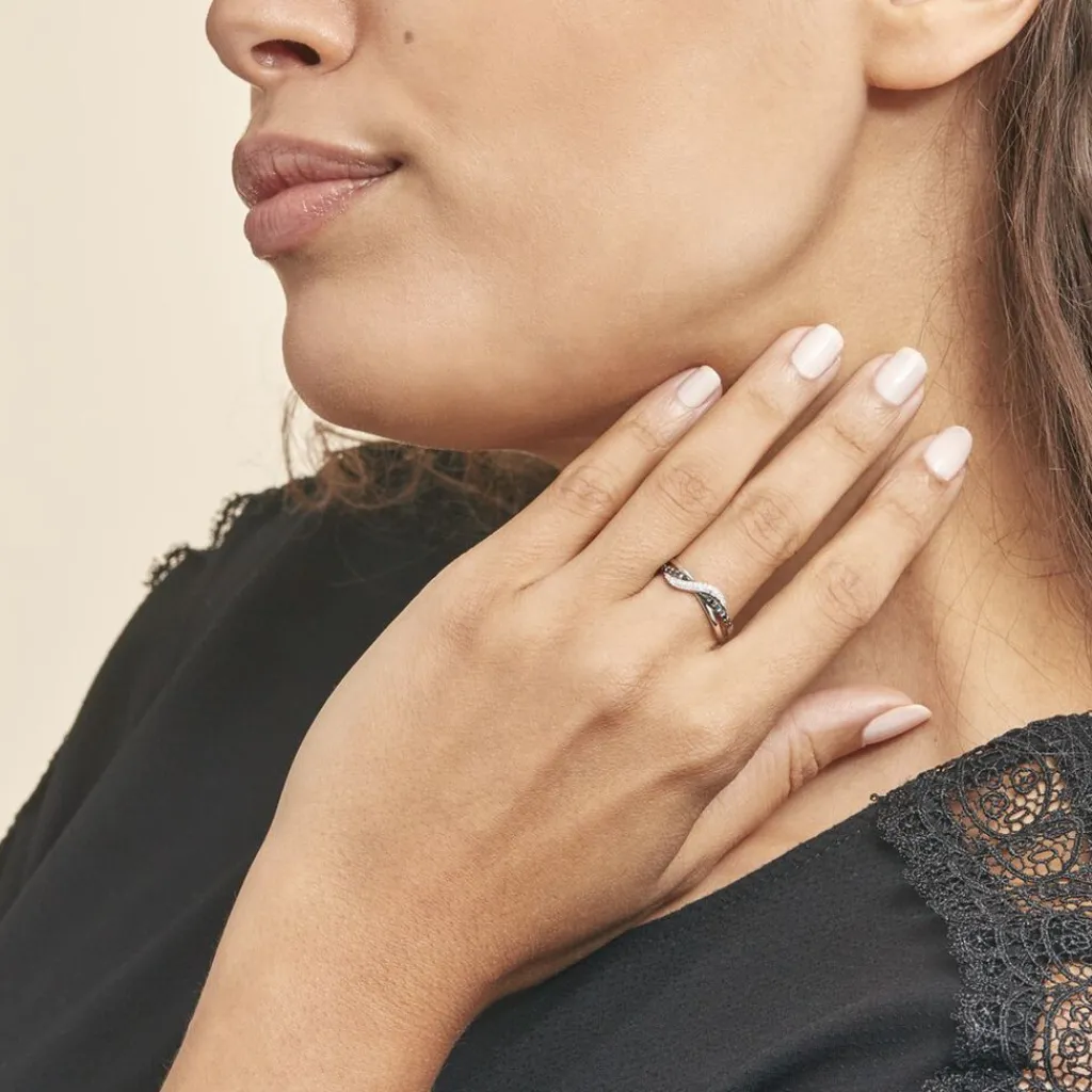 Histoire d'Or Bague Valencia Or Blanc Diamant Sale