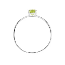 Histoire d'Or Bague Valentino Or Blanc Péridot or blanc péridot vert Hot